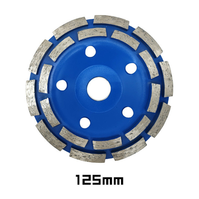 Double rangée bleue de 5 pouces rectifiant Diamond Cup Wheel Sintered