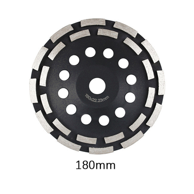 7 disque abrasif de meulage de rangée de double de pouce 180mm Diamond Cup Wheel